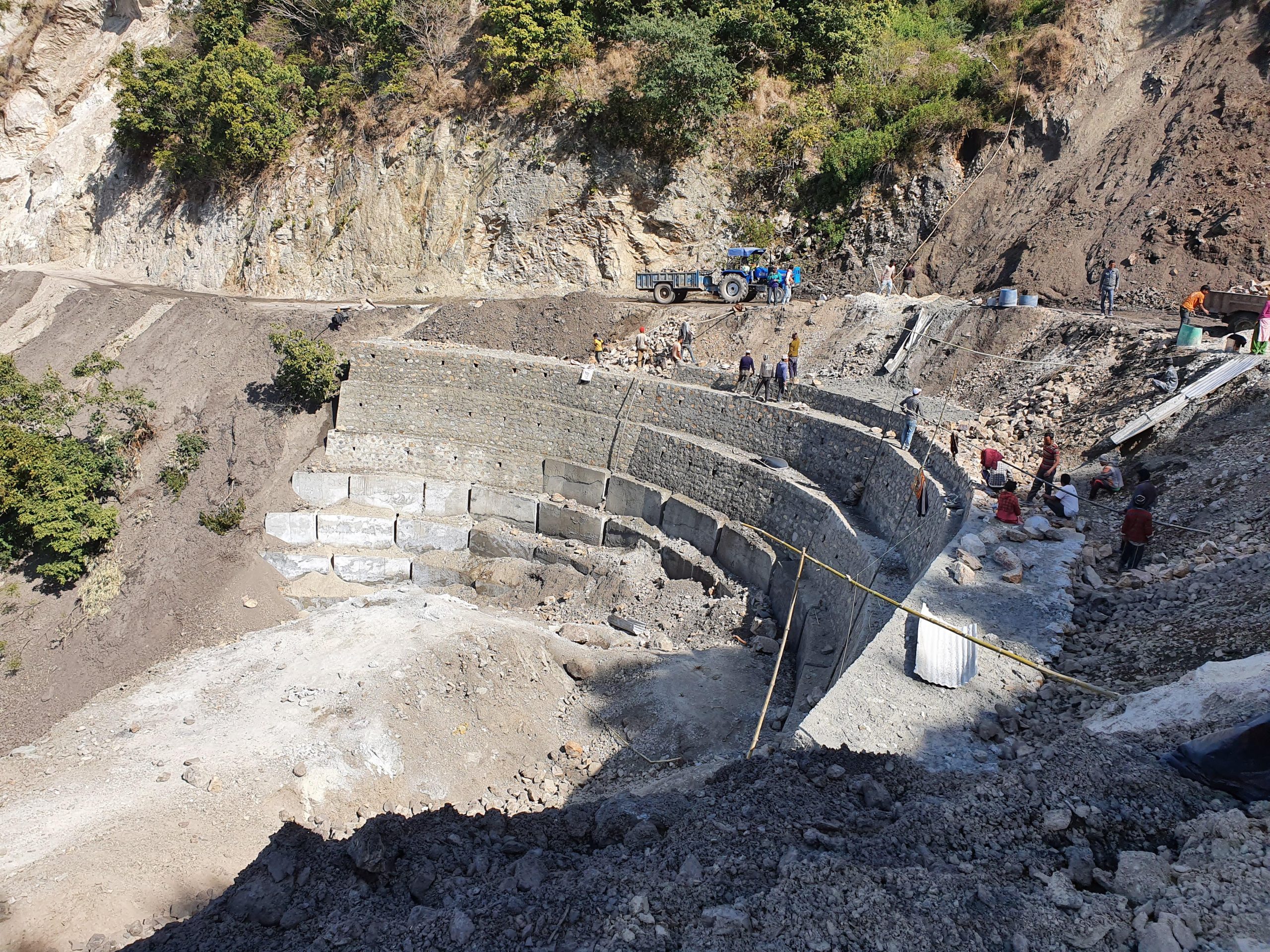 "20+ Years Government Construction Company in Dehradun | A-Class PWD Contractor infrastructure project site"